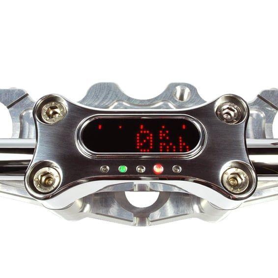 MSM handlebar top clamp. 22mm. Polished