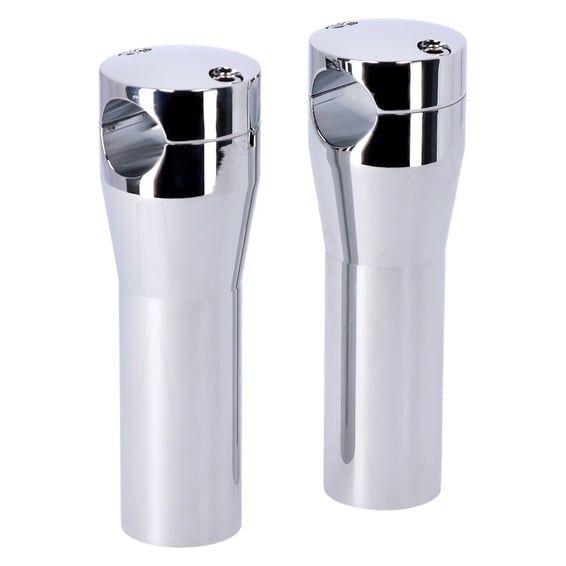 Early style risers. 5" rise. Chrome