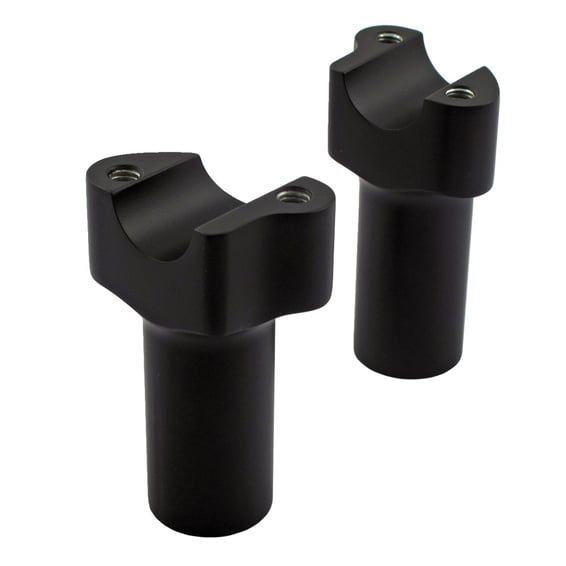 Chubby risers. Straight. 3.5" rise. Black