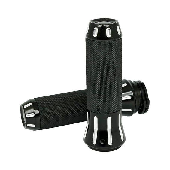 Cobra, billet aluminum grips. CC Black