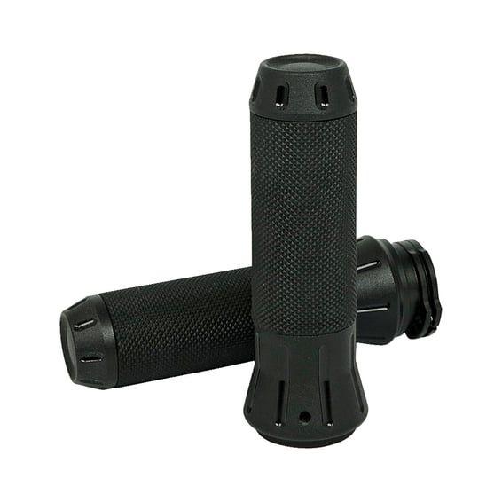 Cobra, billet aluminum grips. Black