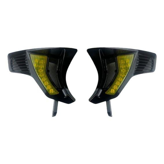 turn signal LED vent inserts. Front. Black