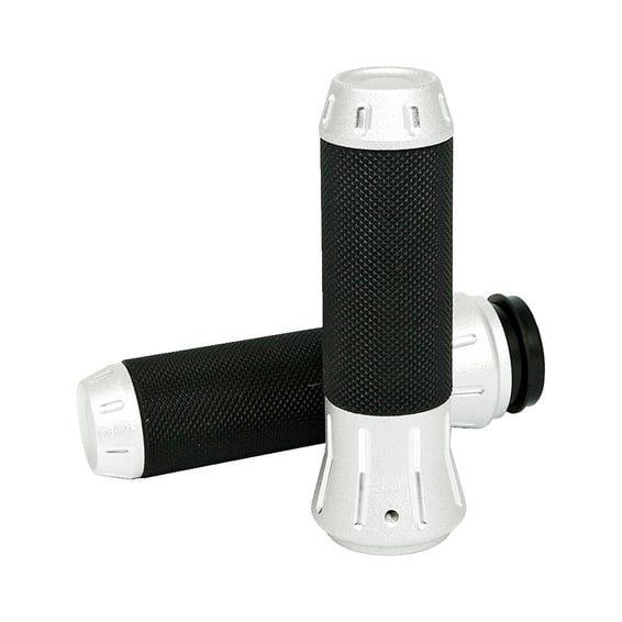 Cobra, billet aluminum grips. SP Chrome