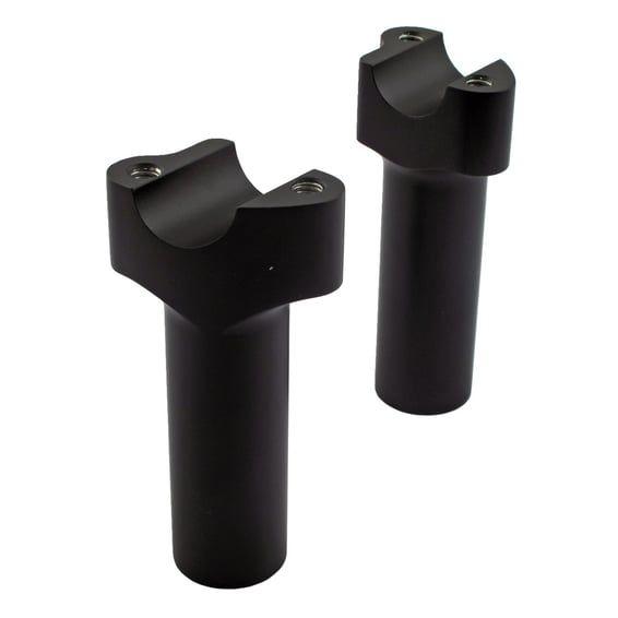 Chubby risers. Straight. 4.5" rise. Black