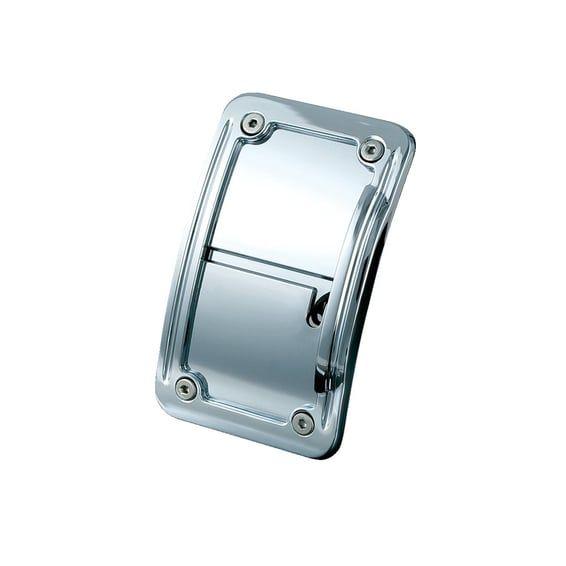 Curved license plate holder, vertical