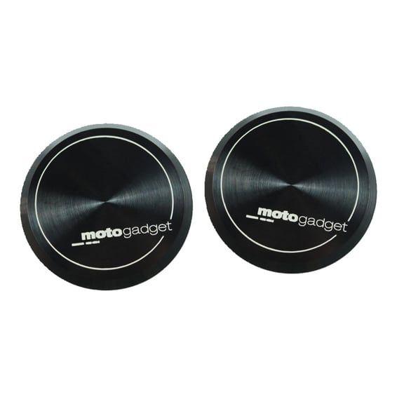 end caps for mo.grip handlebar grip set. Black