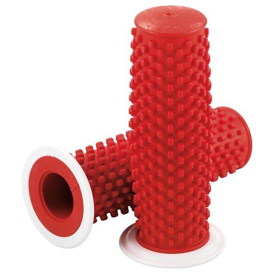 K-Tech, Kustom rubber grips. Red with white flange