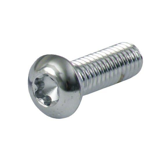 Chrome button torx bolt 10/32 x 1/4 inch