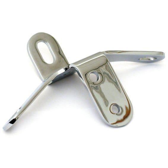 OEM style top motor mount. Chrome
