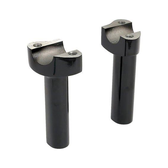 OEM type style risers, threaded. 4.5" rise. Chrome