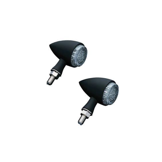 Torpedo LED turn signals. Black