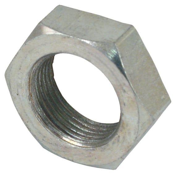Nut large. front floorboard mount rod. Zinc