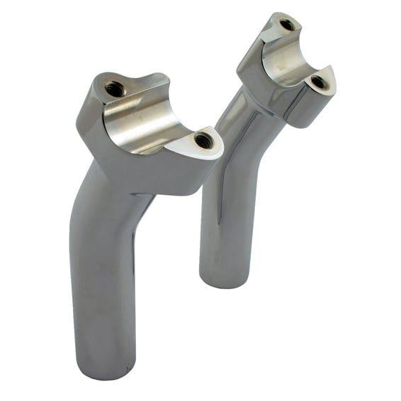 Chubby risers. Pullback. 5.5" rise. Chrome