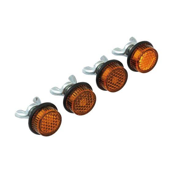Mini Safety reflector. Amber
