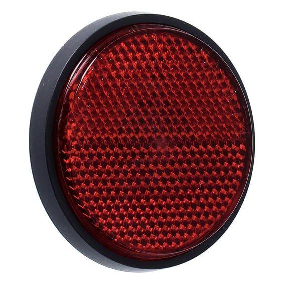 reflector. Round 2-1/2". Red