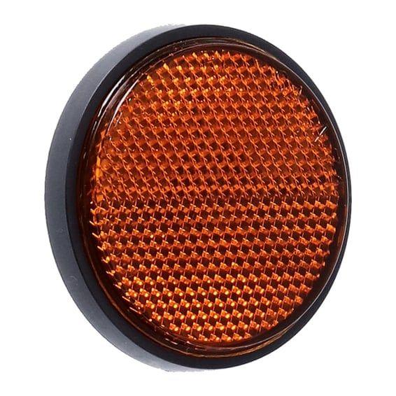 reflector. Round 2-1/2". Amber