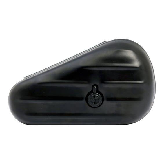Teardrop tool box ribbed. Black