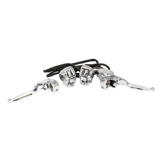 Handlebar control kit chrome