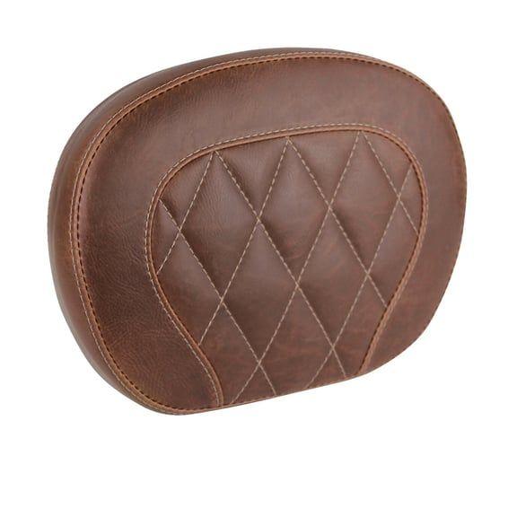 setback sissy bar pad. Brown. Diamond