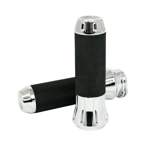 Cobra, billet aluminum grips. Chrome