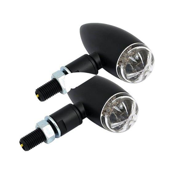Micro bullet LED turn signals, black