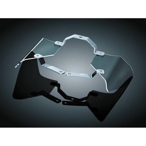 Saddle shield heat deflectors