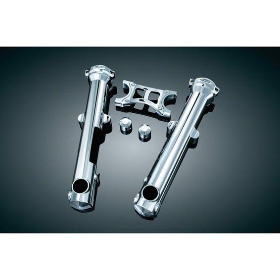 Fork skins™ fork slider covers. Chrome
