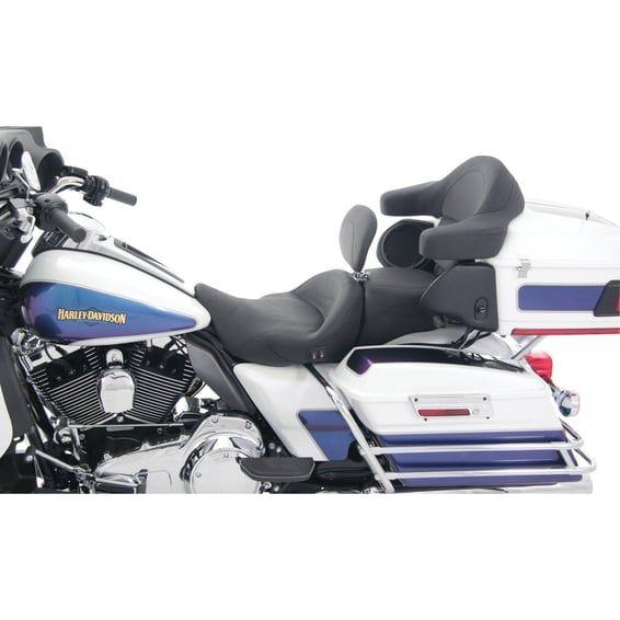 Super Touring seat. With rider backrest. Heated