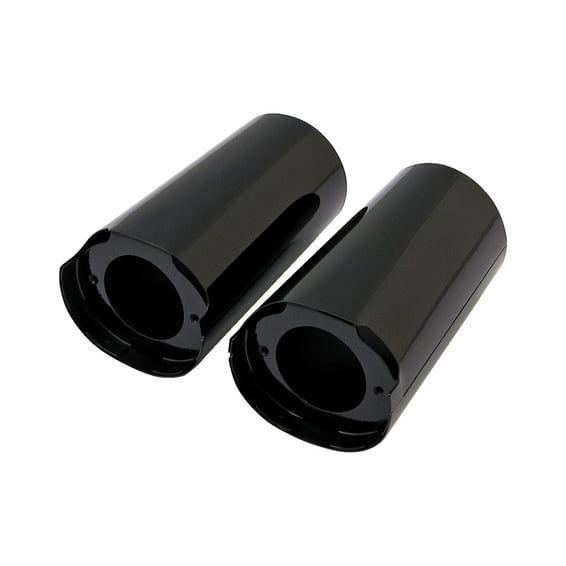 Upper fork slider covers. +2". Black