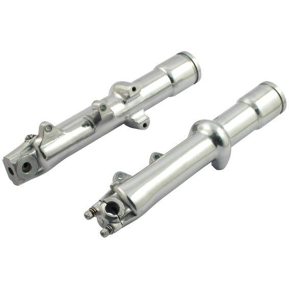 FXWG lower fork legs, dual disc. Polished