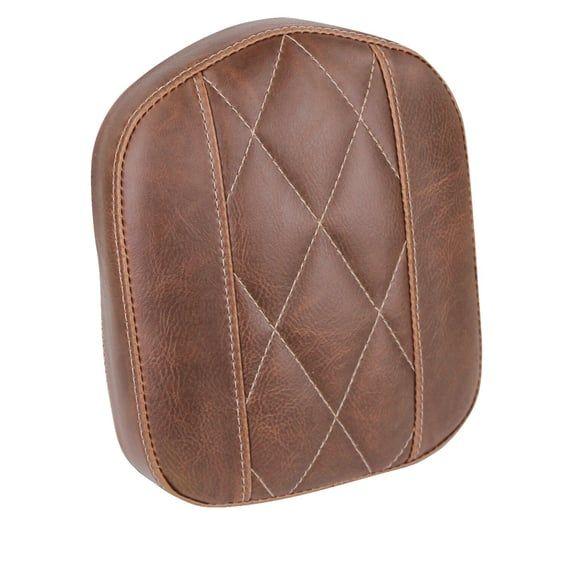 OEM style sissy bar pad. Brown. Diamond