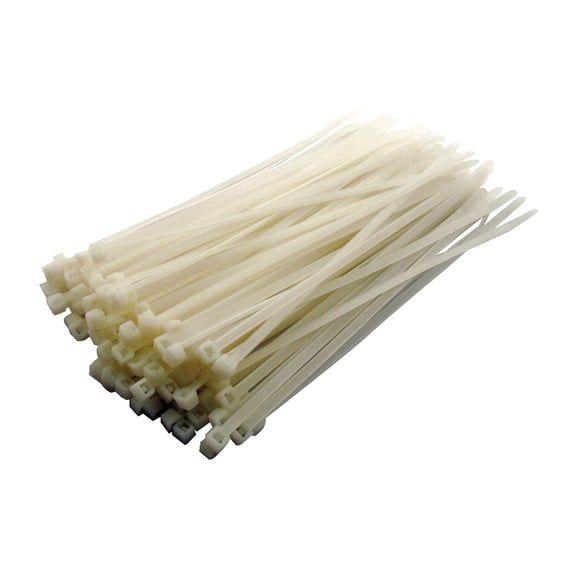 cable straps. 8" (20cm). White