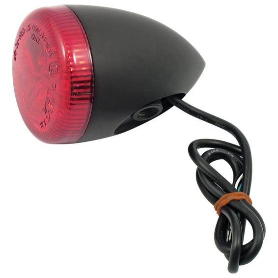 3-1 LED bullet taillight / turn signal combo. Black. Red