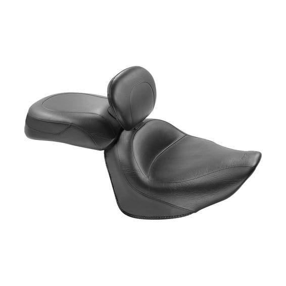 2-p wide touring vintage seat plain black