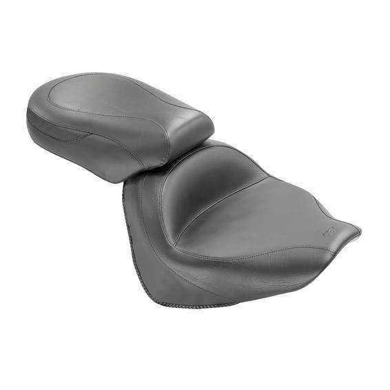 2-p wide touring vintage seat plain black