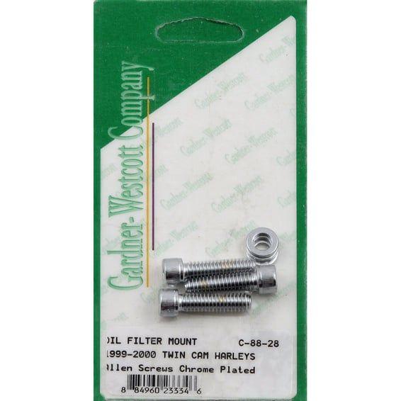 oil filter mount kit. Chrome