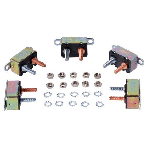 Circuit breaker, automatic. Dual mount, metal. 50A