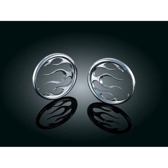 Speaker grill accents. Flame