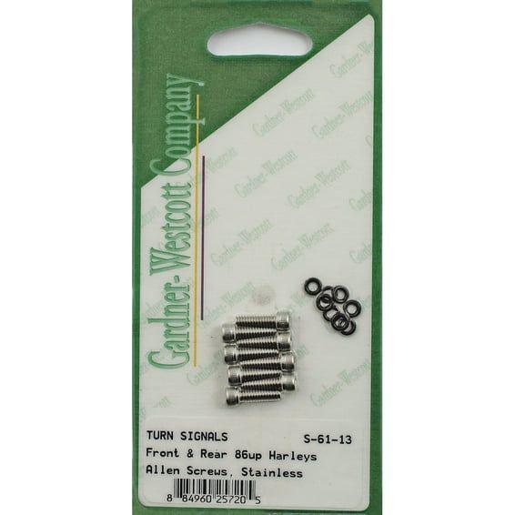 GW, turn signal lens mount kit, stainless allen