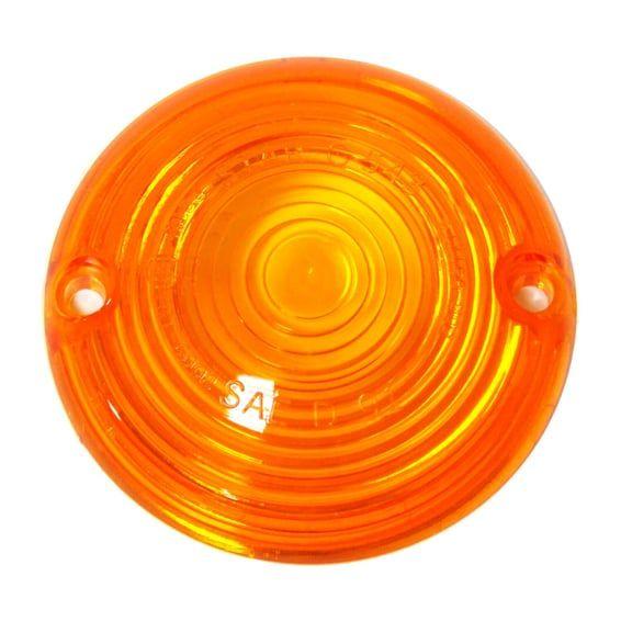 36-85 FL style turn signal replacement lens. Amber