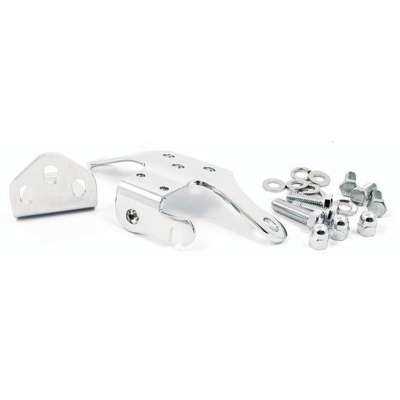OEM style top motor mount. Chrome