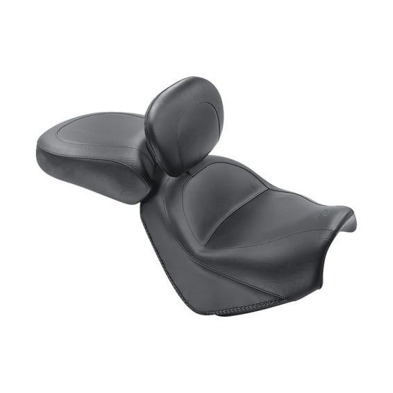 2-p wide touring vintage seat plain black