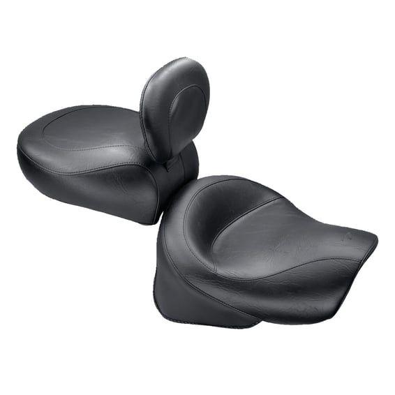 2-p wide touring vintage seat plain black