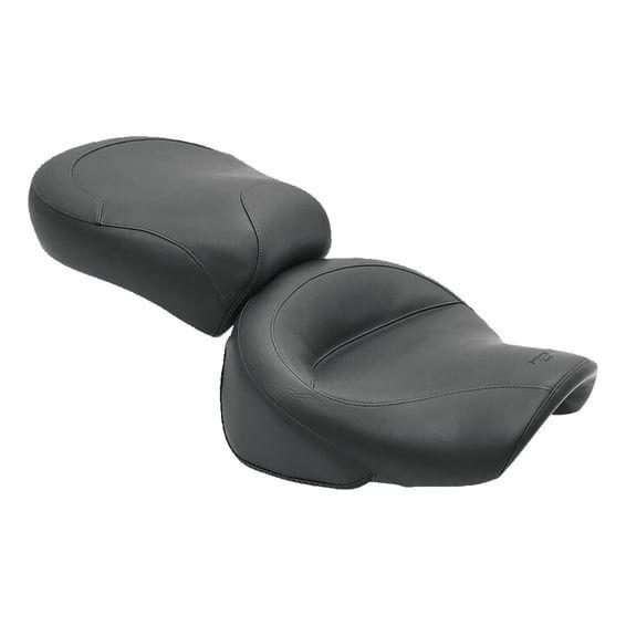2-p wide touring vintage seat plain black