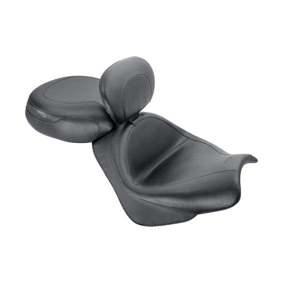 2-p wide touring vintage seat plain black