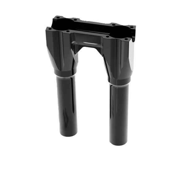 Topless Isolated Straight Risers. 8" rise. Black