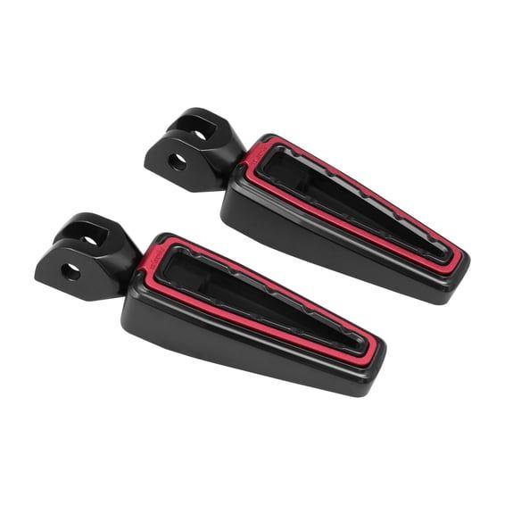 foot pegs. Black red