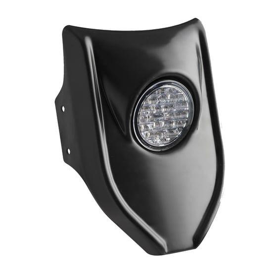 flat track mask with LED light - Racing. Black