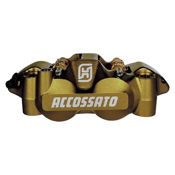 108mm Monoblock radial brake caliper left. Gold