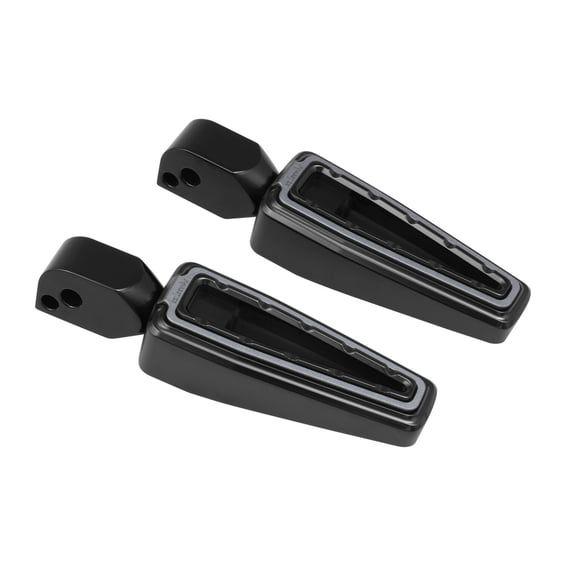 passenger foot pegs. Black smoky